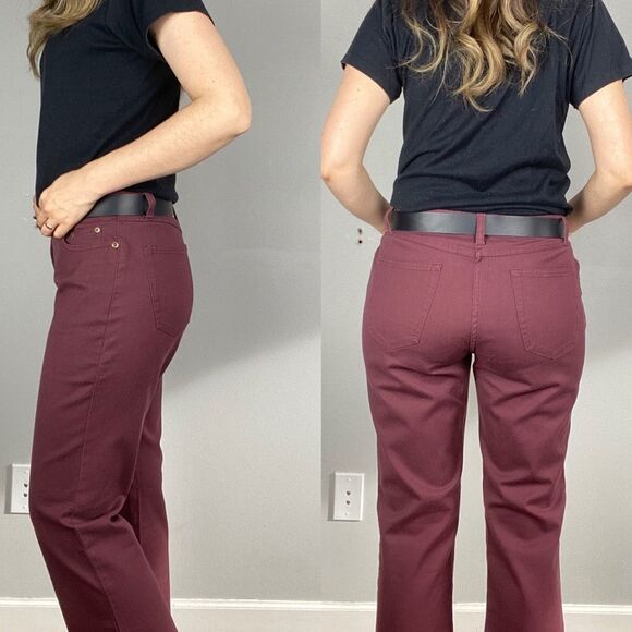 Nwt Straight leg burgundy red trousers pants jeans. French dressing - Picture 3 of 8
